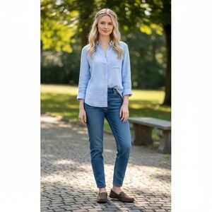 Crocs Women’s Brown Canvas Loafers – Size 8 Comfort Slip-On Casual Shoes